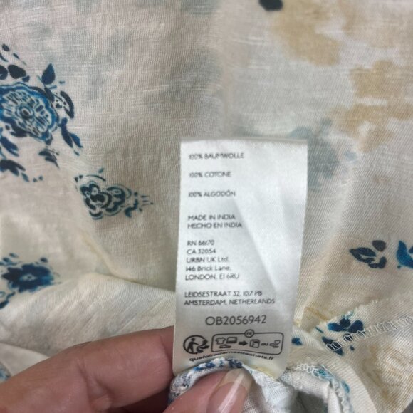 Pilcro Blue and Cream Short Sleeve Tee NWT - Picture 7 of 8